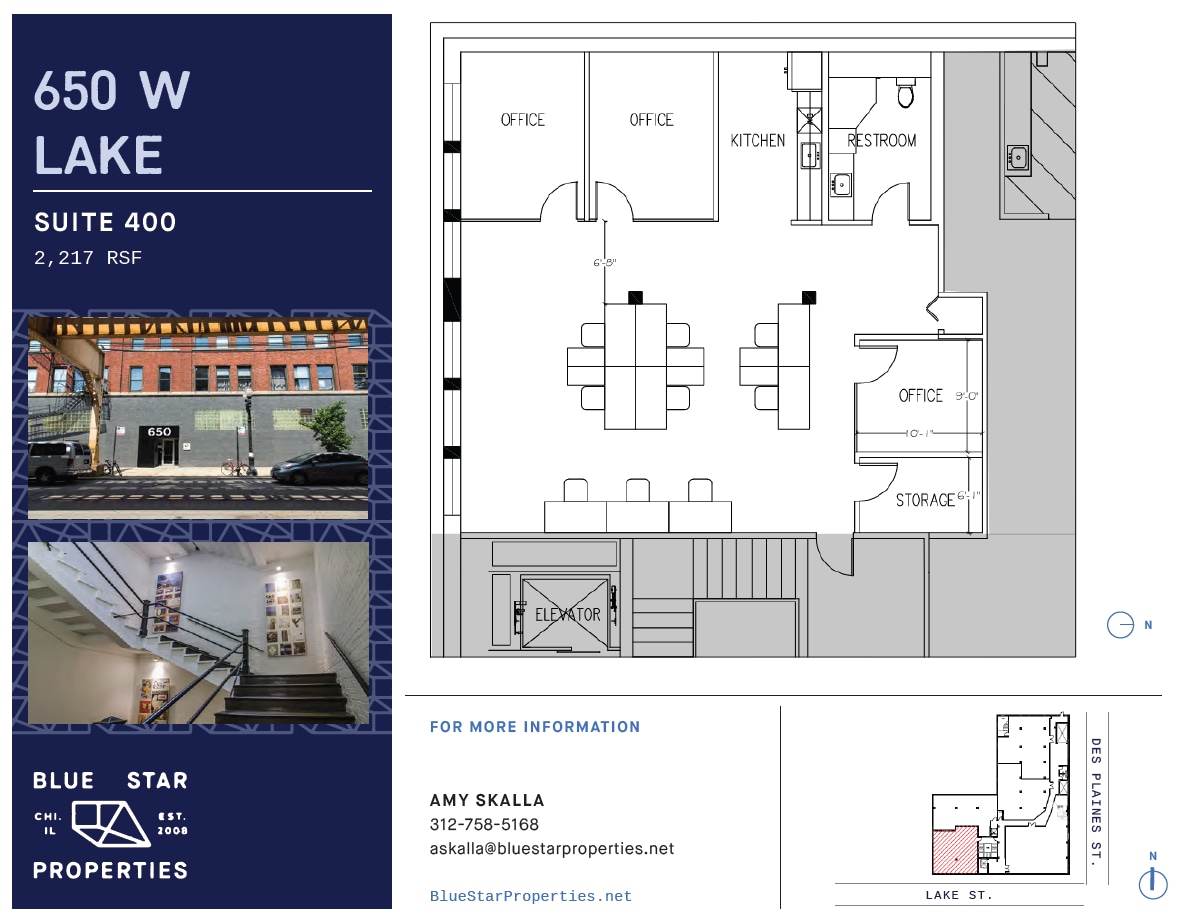 650 W Lake St, Chicago, IL à louer Plan d’étage- Image 1 de 9