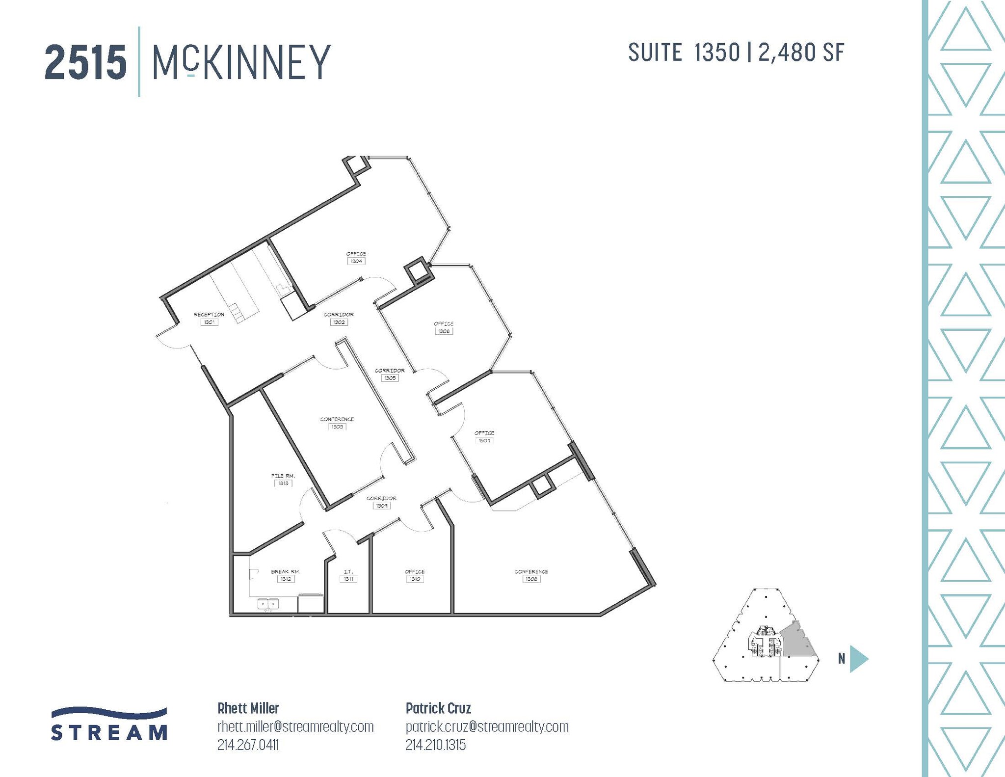 2515 McKinney Ave, Dallas, TX à louer Plan d  tage- Image 1 de 1