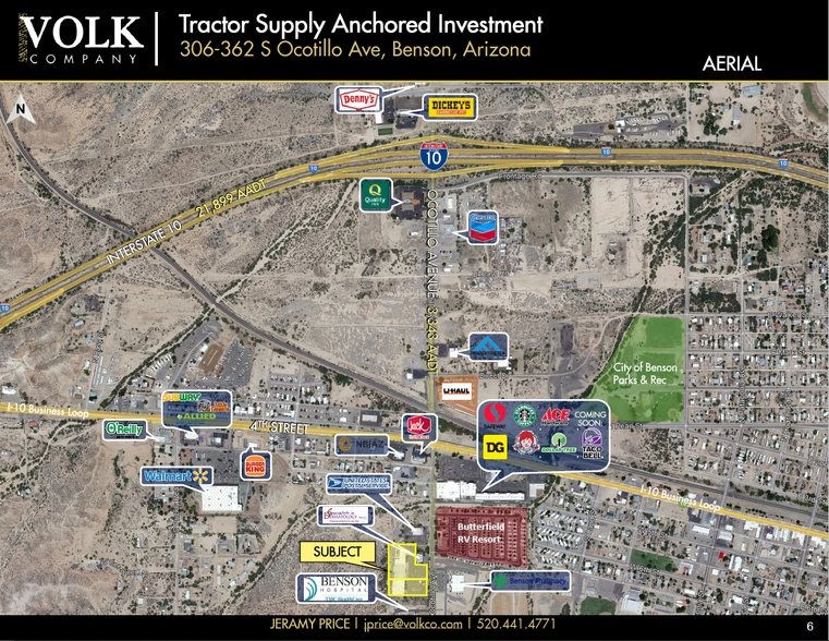 306-362-362 S Ocotillo Ave, Benson, AZ à vendre - Aérien - Image 3 de 17