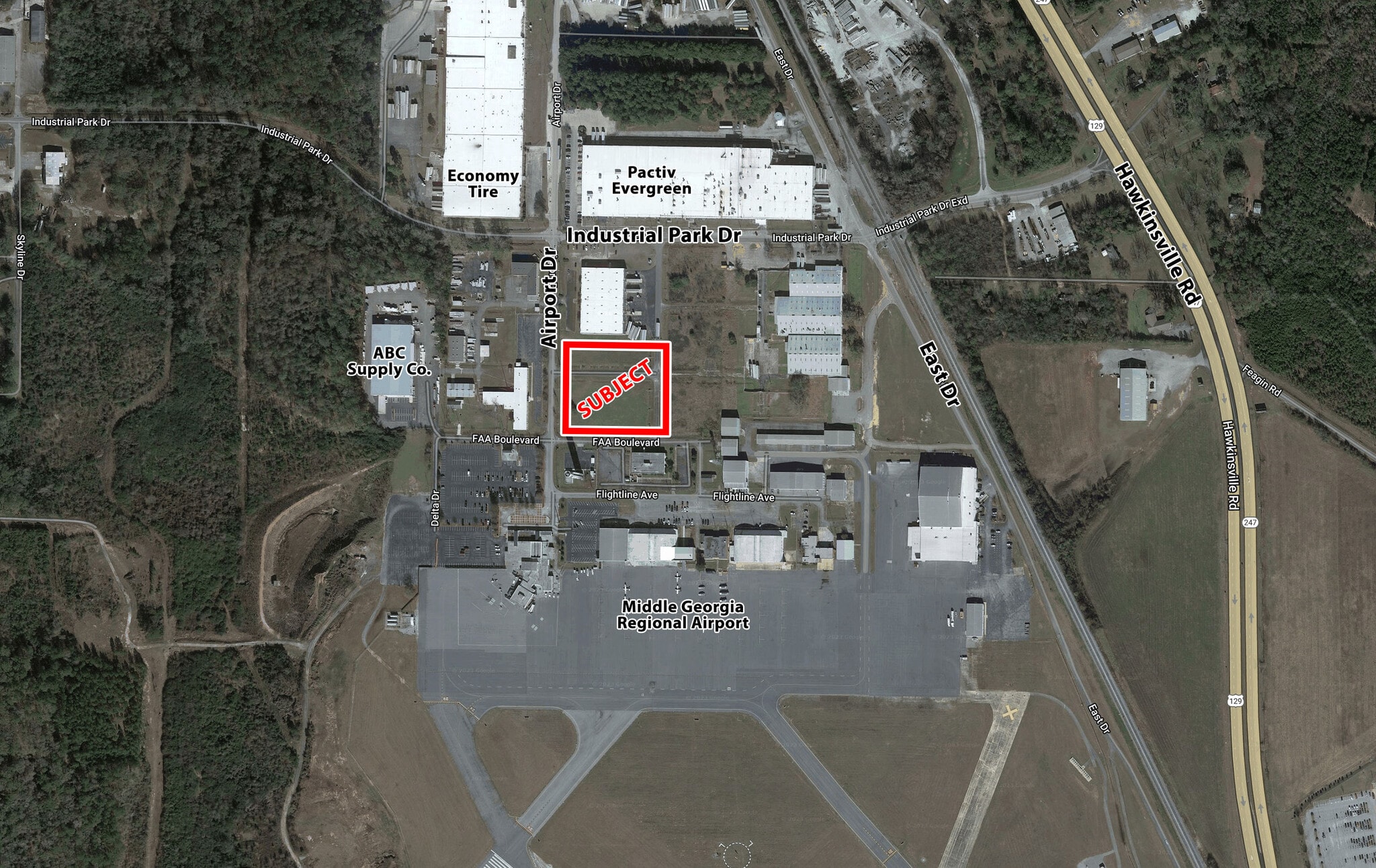 Airport Drive, Macon-Bibb, GA for sale Aerial- Image 1 of 5