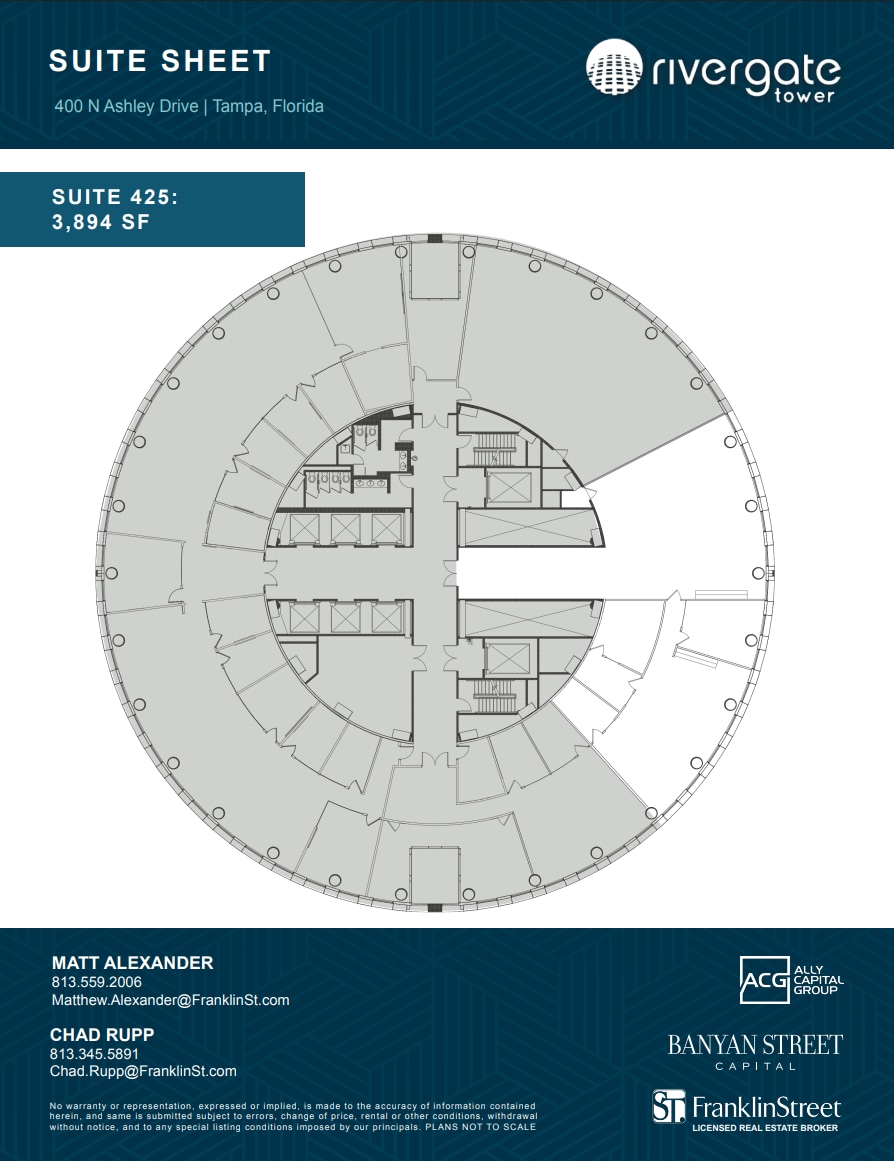 400 N Ashley Dr, Tampa, FL for lease Floor Plan- Image 1 of 1