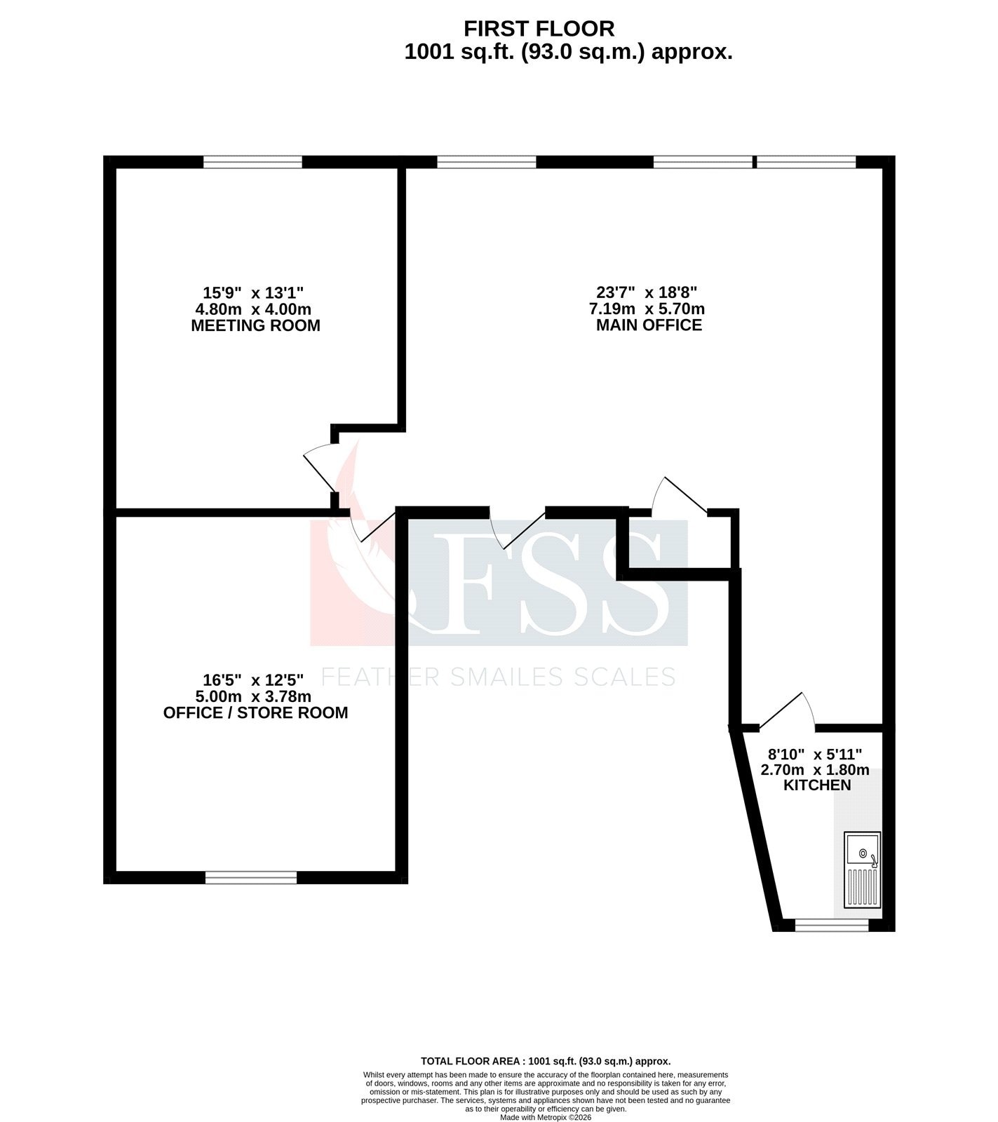22A Oxford St, Harrogate for lease Floor Plan- Image 1 of 9