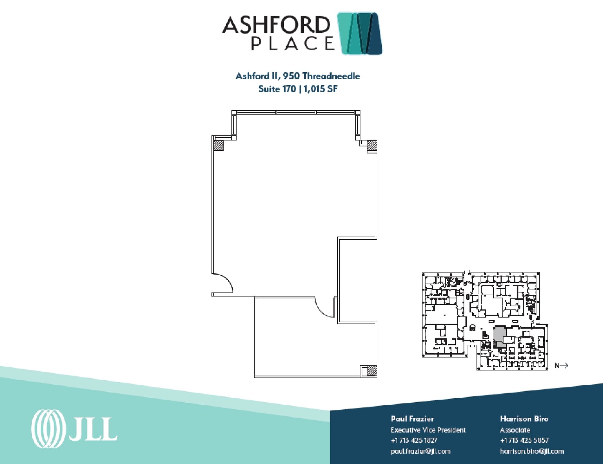 950 Threadneedle St, Houston, TX à louer Plan d’étage- Image 1 de 1