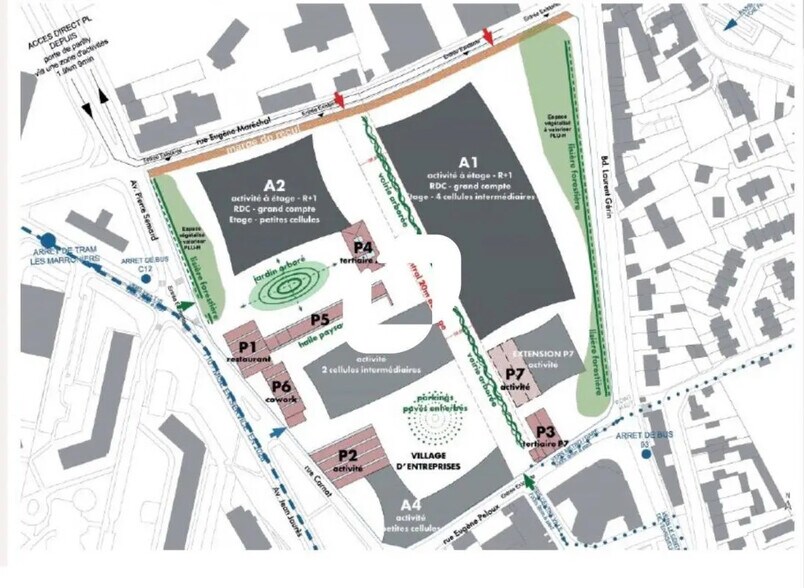 7 Rue Eugène Peloux, Vénissieux à louer - Plan de site - Image 1 de 5