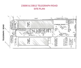 23690 Telegraph Rd, Southfield, MI à louer Plan de site- Image 2 de 3