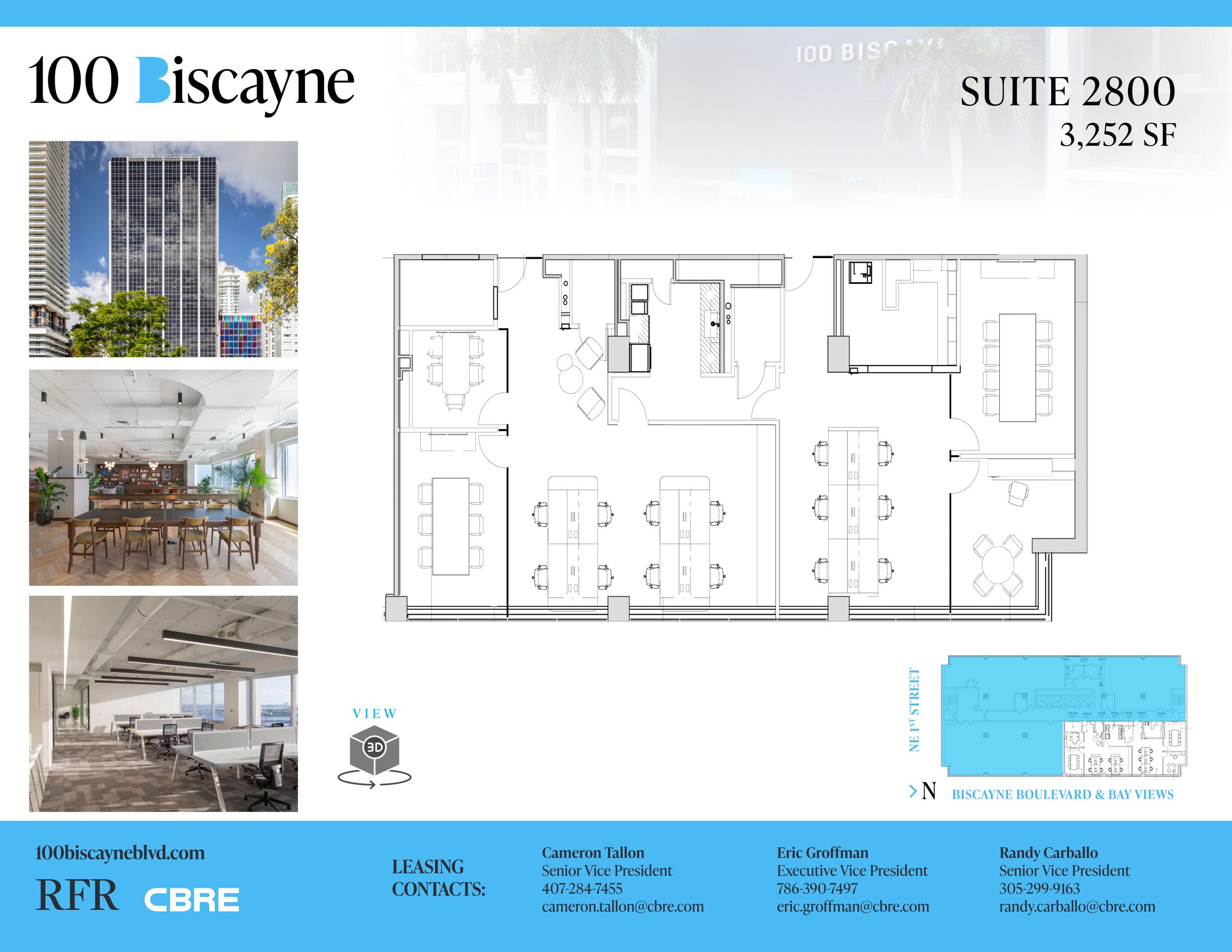 100 N Biscayne Blvd, Miami, FL for lease Site Plan- Image 1 of 5