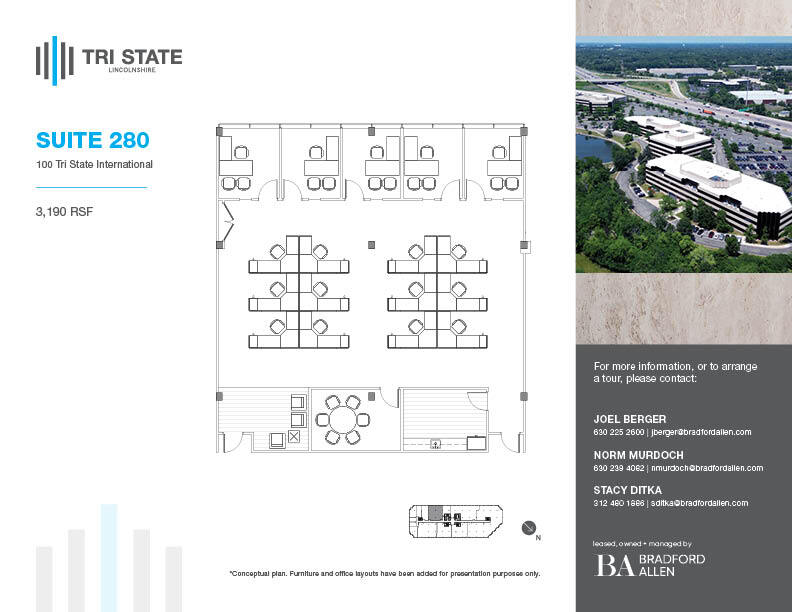 300 Tri State International, Lincolnshire, IL for lease Floor Plan- Image 1 of 1