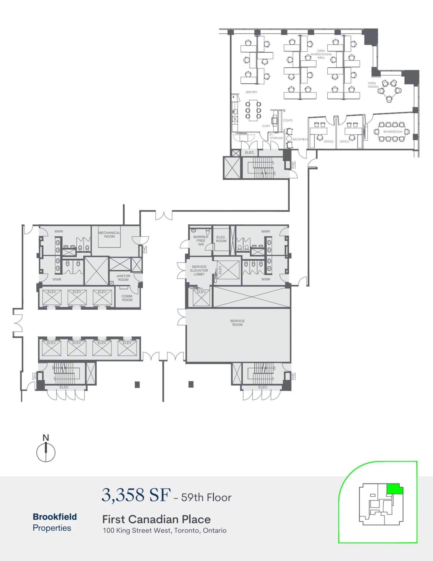 100 King St W, Toronto, ON for lease Floor Plan- Image 1 of 1