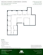 901 Calle Amanecer, San Clemente, CA for lease Floor Plan- Image 1 of 1