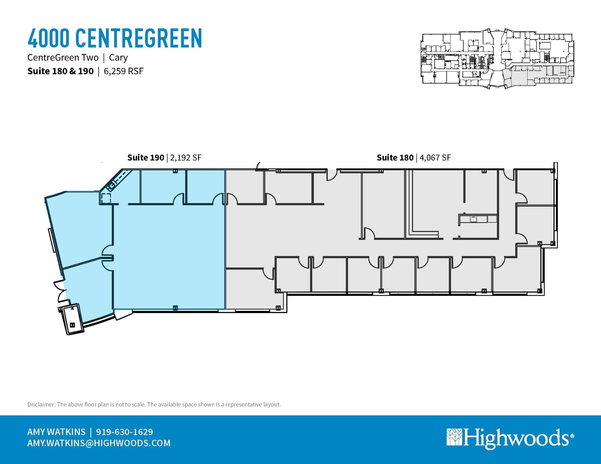2000 CentreGreen Way, Cary, NC for lease Floor Plan- Image 1 of 2