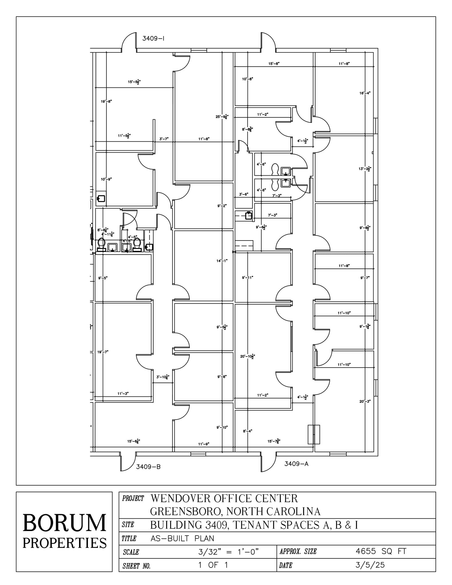 3409 W Wendover Ave, Greensboro, NC for lease Site Plan- Image 1 of 2
