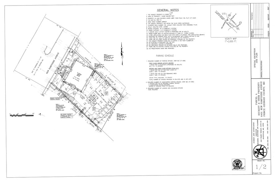 6401 New Hampshire Ave, Hyattsville, MD à louer - Plan cadastral - Image 2 de 11