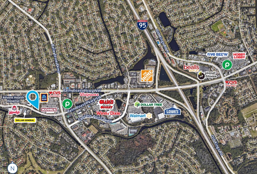 645 Palm Coast Pky SW, Palm Coast, FL à vendre - Photo du bâtiment - Image 3 de 3