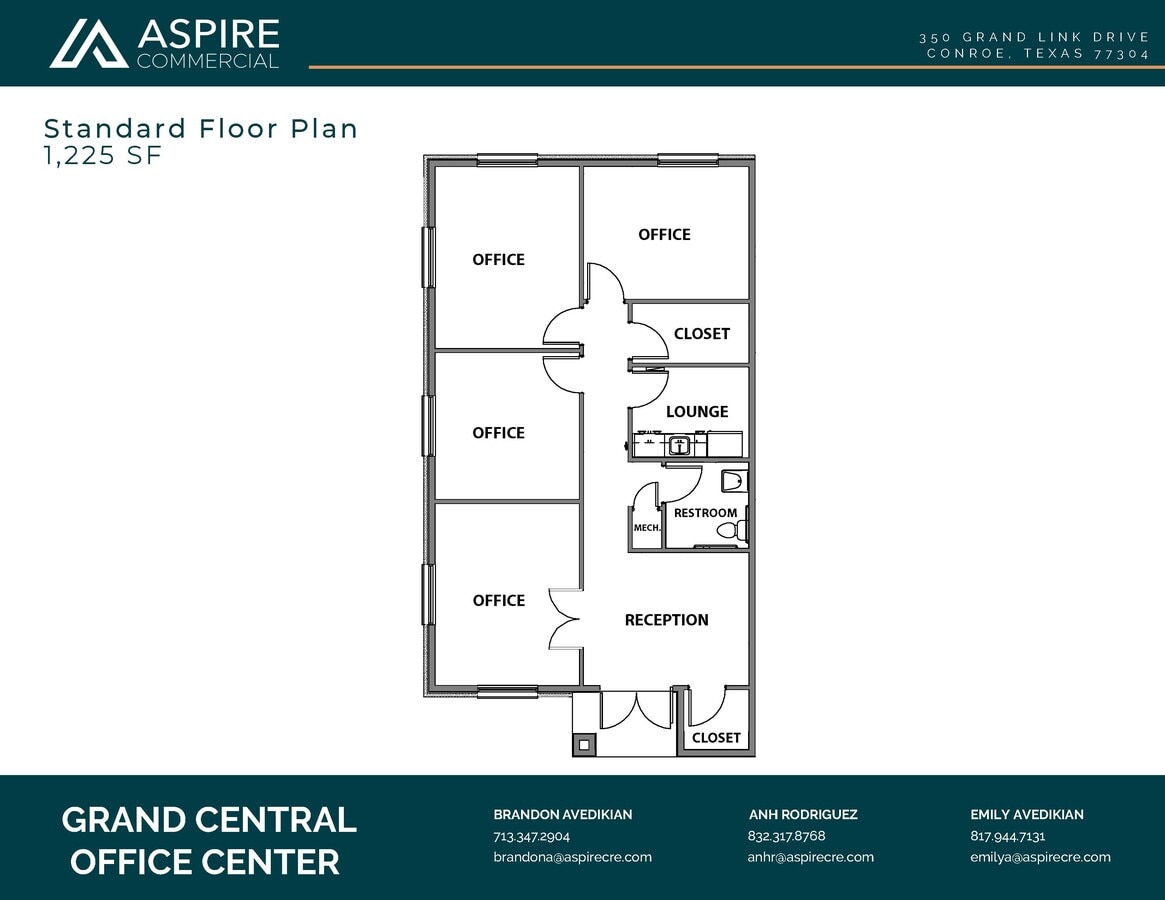 350 Grand Link Dr, Conroe, TX 77304 - Unit 106 -  - Floor Plan - Image 1 of 8