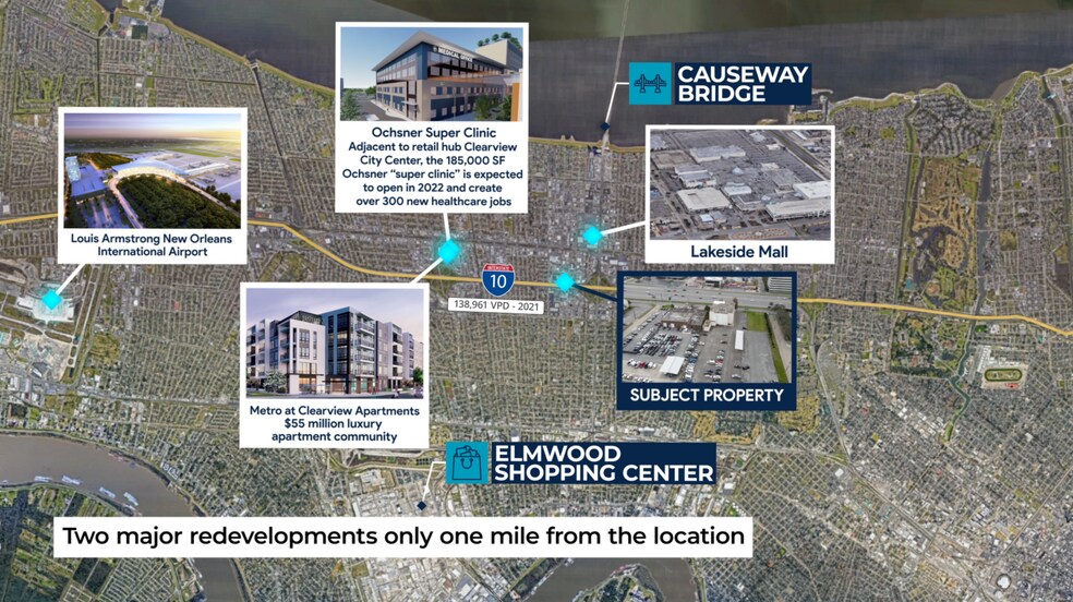 3529-3545 N I-10 Service Rd, Metairie, LA à vendre - Photo du bâtiment - Image 2 de 7