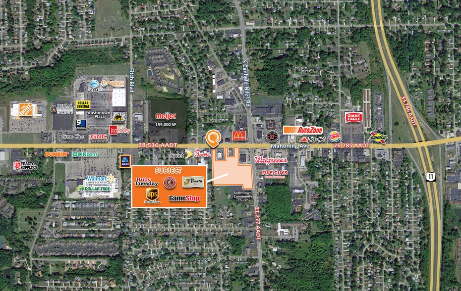 5513-5553 Mahoning Ave, Austintown, OH for lease - Building Photo - Image 3 of 5