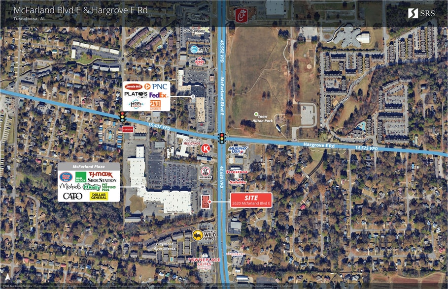 2620 McFarland Blvd, Tuscaloosa, AL for lease - Aerial - Image 1 of 11