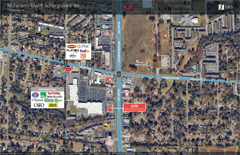 2620 McFarland Blvd, Tuscaloosa, AL à louer - Aérien - Image 1 de 11