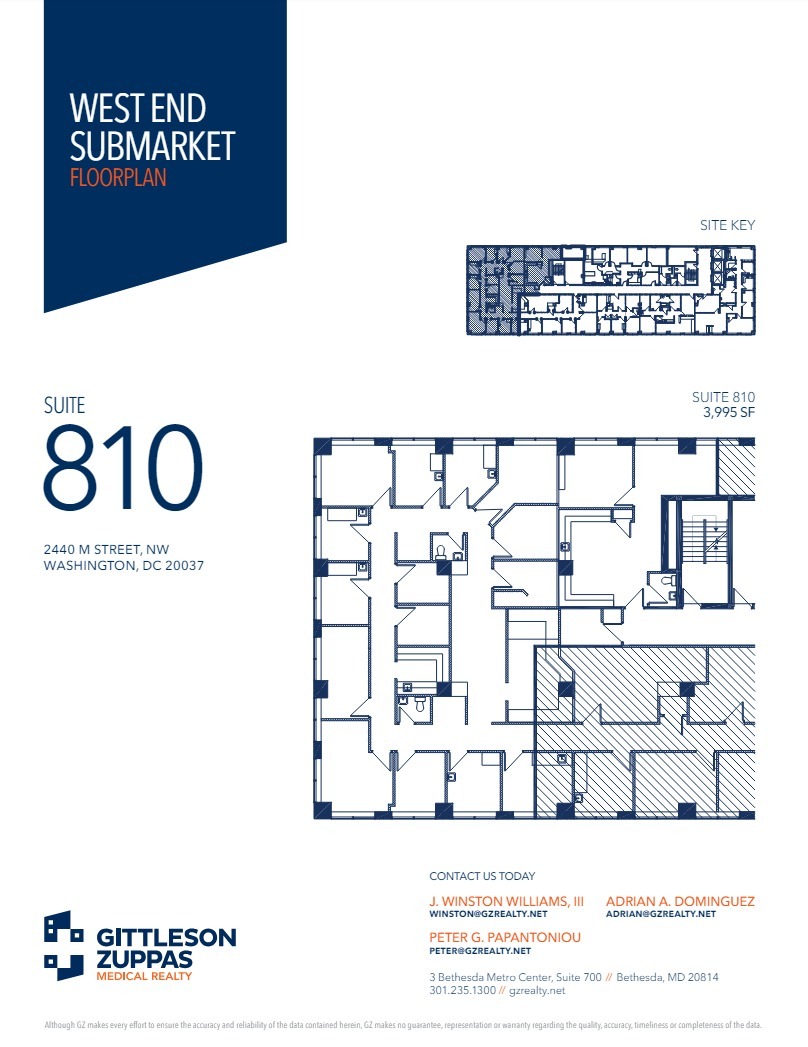 2440 M St NW, Washington, DC à louer Plan d  tage- Image 1 de 1