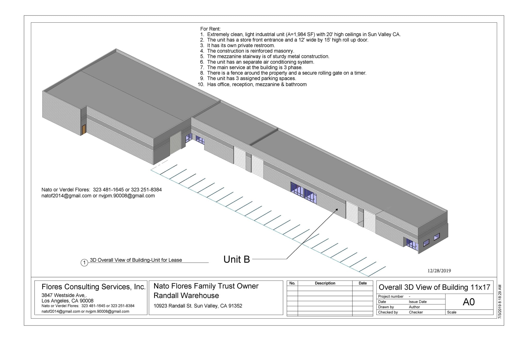 10923 Randall St, Sun Valley, CA for lease Site Plan- Image 1 of 4