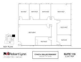 17440 N Dallas Pky, Dallas, TX for lease Floor Plan- Image 1 of 1