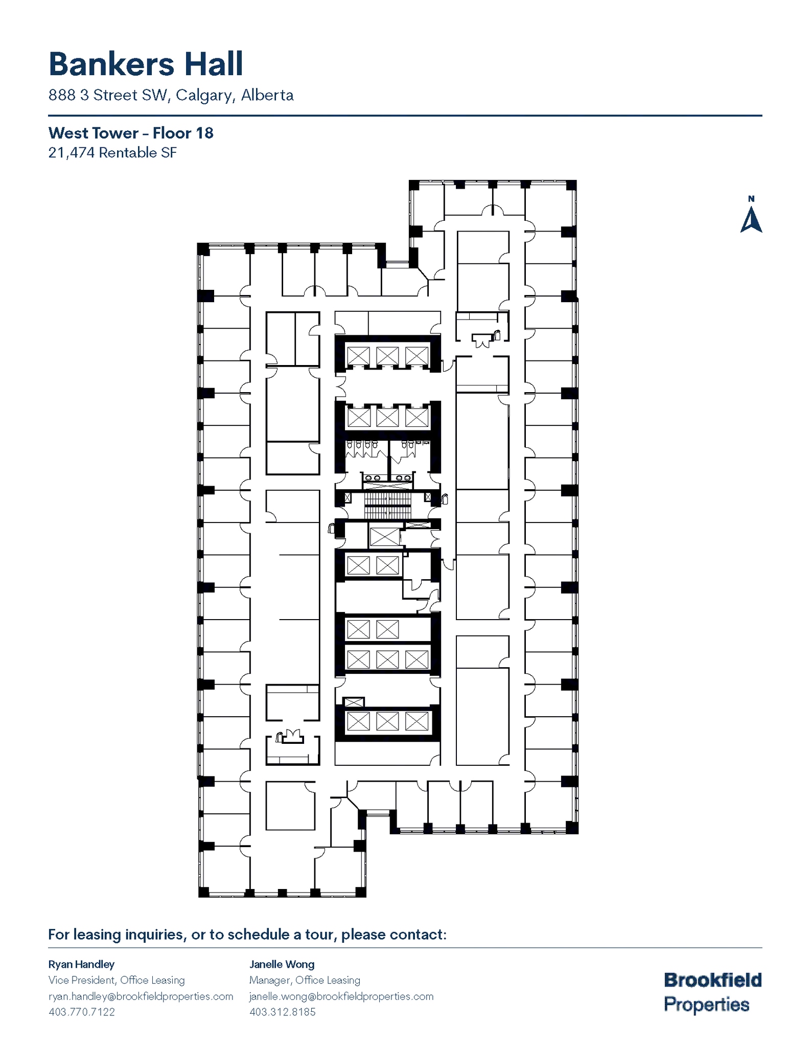 888 3rd St SW, Calgary, AB for lease Floor Plan- Image 1 of 1