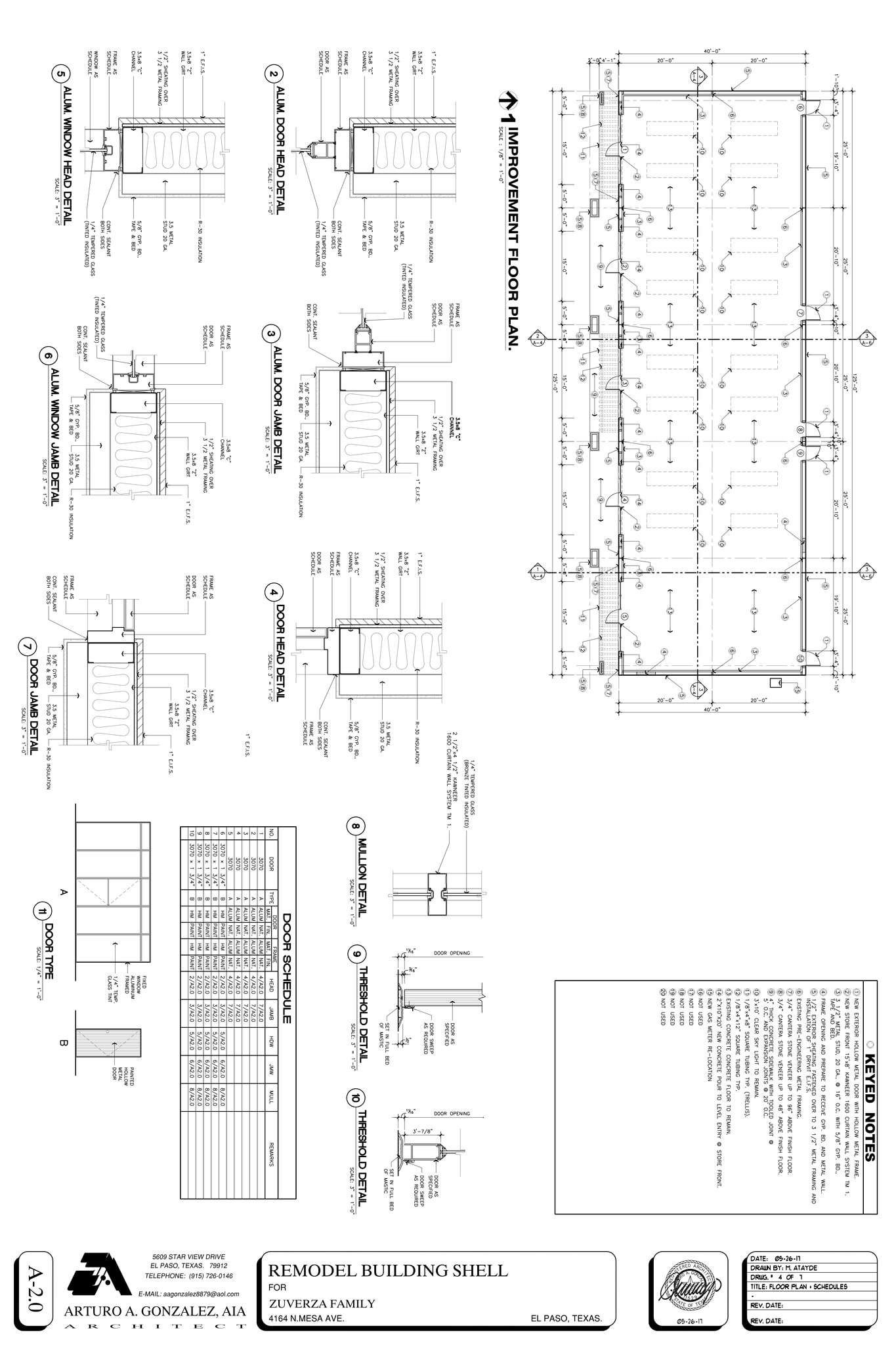 4164 N Mesa St, El Paso, TX à louer Plan de site- Image 1 de 1