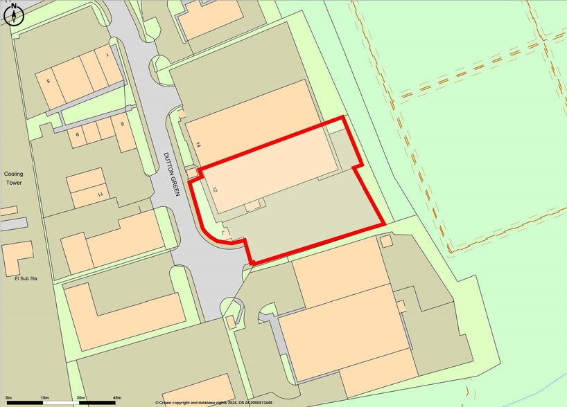 Dutton Green, Little Stanney à louer - Goad Map - Image 2 de 2