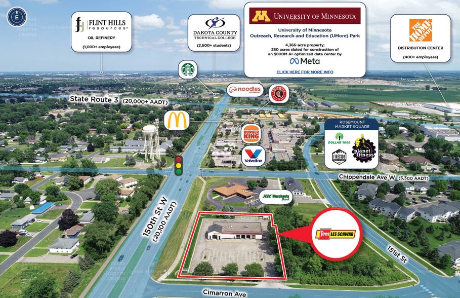 15026 Cimarron Ave, Rosemount, MN for sale - Aerial - Image 3 of 6