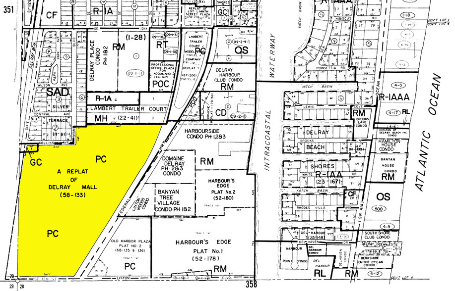 1538-1732 S Federal Hwy, Delray Beach, FL à vendre - Plan cadastral - Image 1 de 1