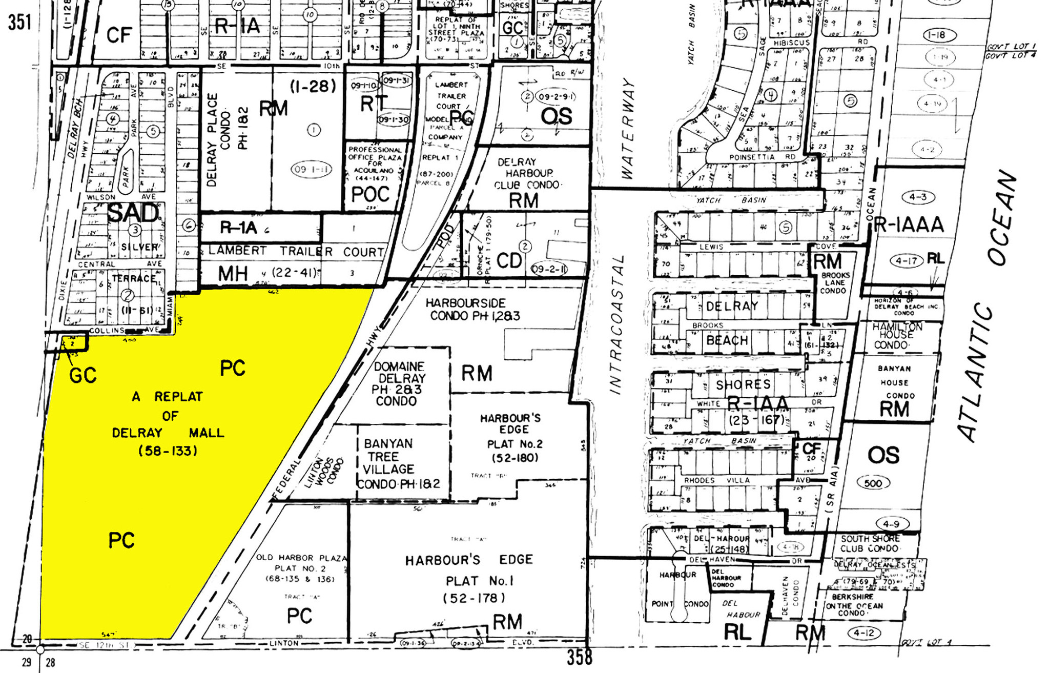 1538-1732 S Federal Hwy, Delray Beach, FL à vendre Plan cadastral- Image 1 de 1