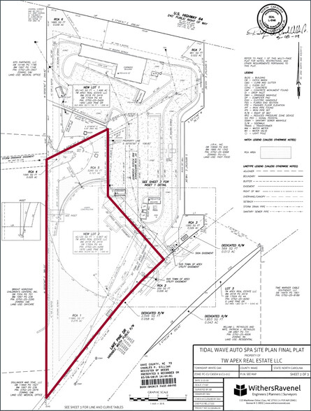 1970 Lake Pine Dr, Apex, NC à vendre - Plan cadastral - Image 2 de 3