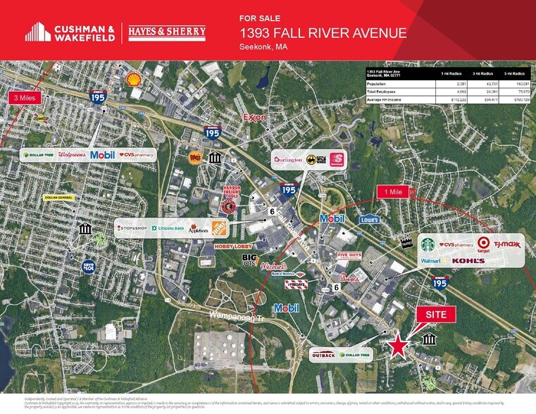 1387 Fall River Ave, Seekonk, MA à vendre - Photo du bâtiment - Image 2 de 3