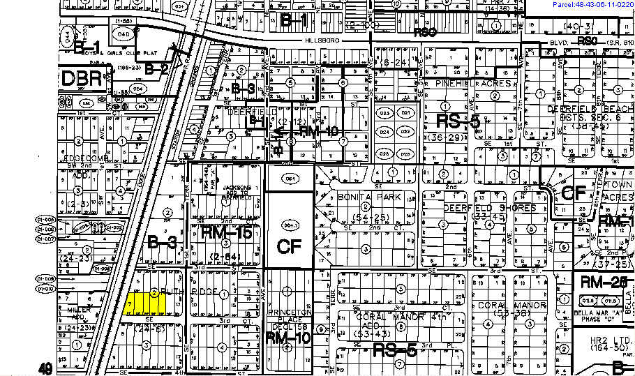 109 SE 3rd Ct, Deerfield Beach, FL à louer - Plan cadastral - Image 2 de 4