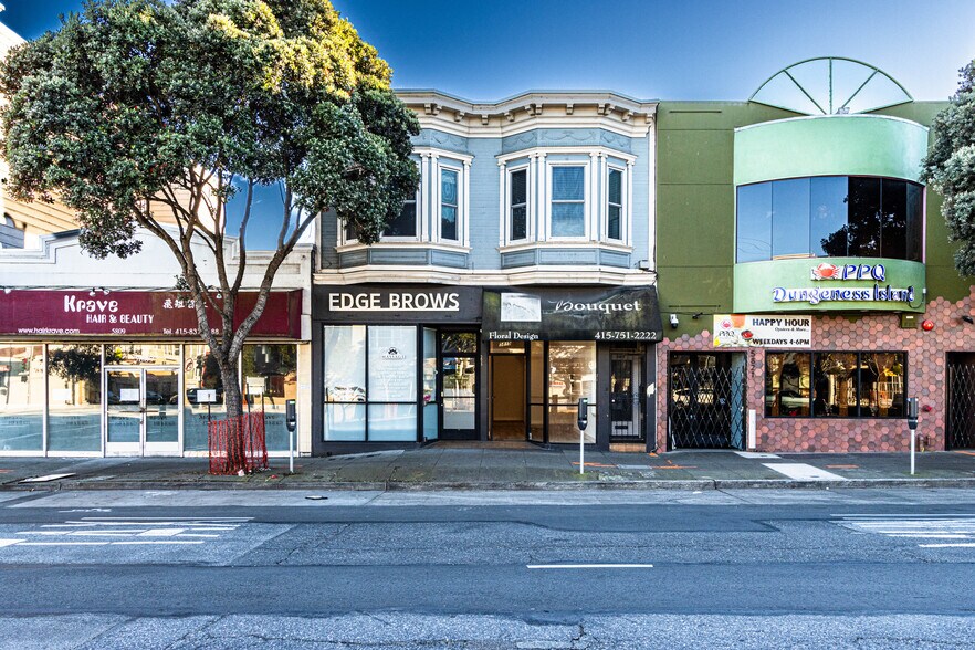 5813-5815 Geary Blvd, San Francisco, CA à louer - Photo du bâtiment - Image 3 de 3