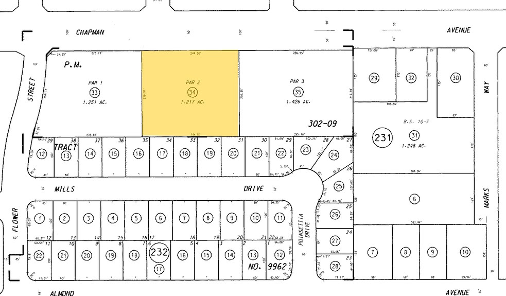 2140 W Chapman Ave, Orange, CA à vendre - Plan cadastral - Image 1 de 1