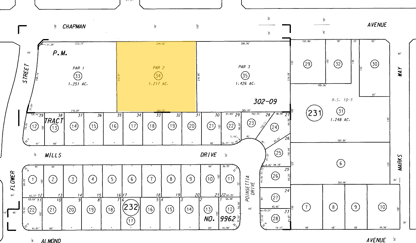 2140 W Chapman Ave, Orange, CA à vendre Plan cadastral- Image 1 de 1