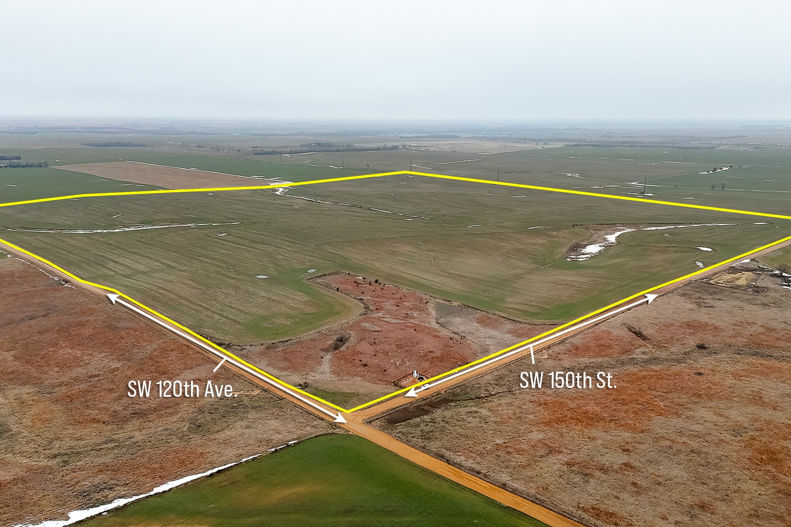 159 +/- Acres on SW 150 St. St, Zenda, KS for sale Building Photo- Image 1 of 48