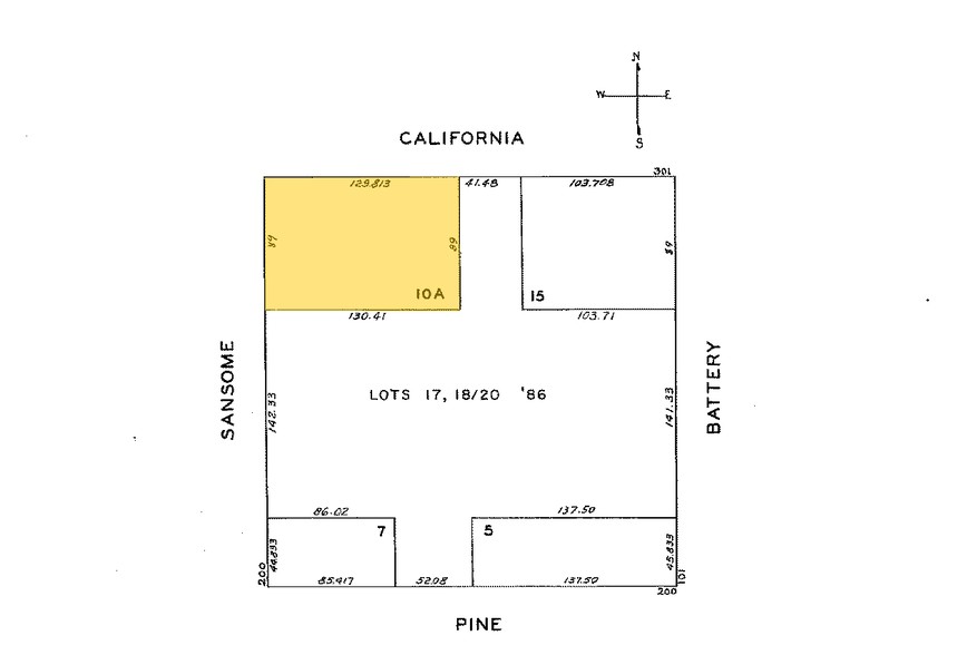 351 California St, San Francisco, CA à louer - Plan cadastral - Image 2 de 15