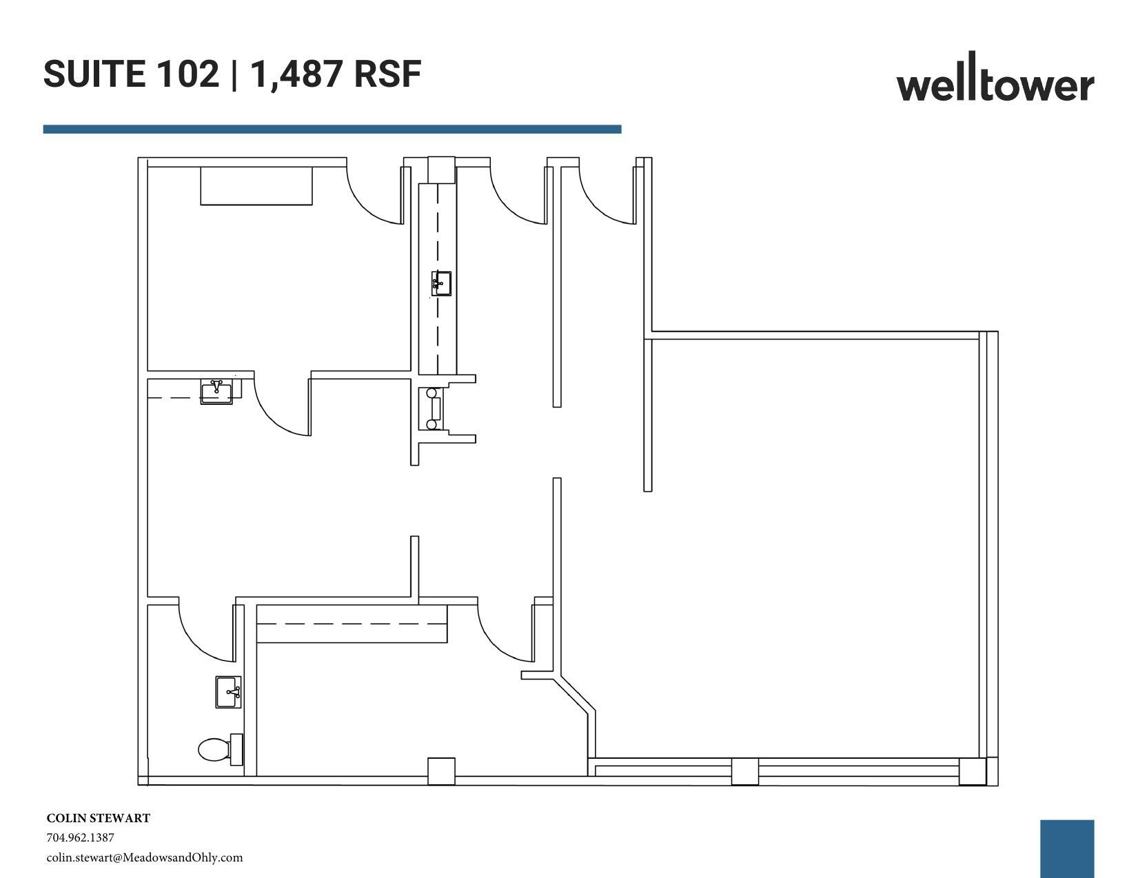 1718 E 4th St, Charlotte, NC à louer Plan d  tage- Image 1 de 1