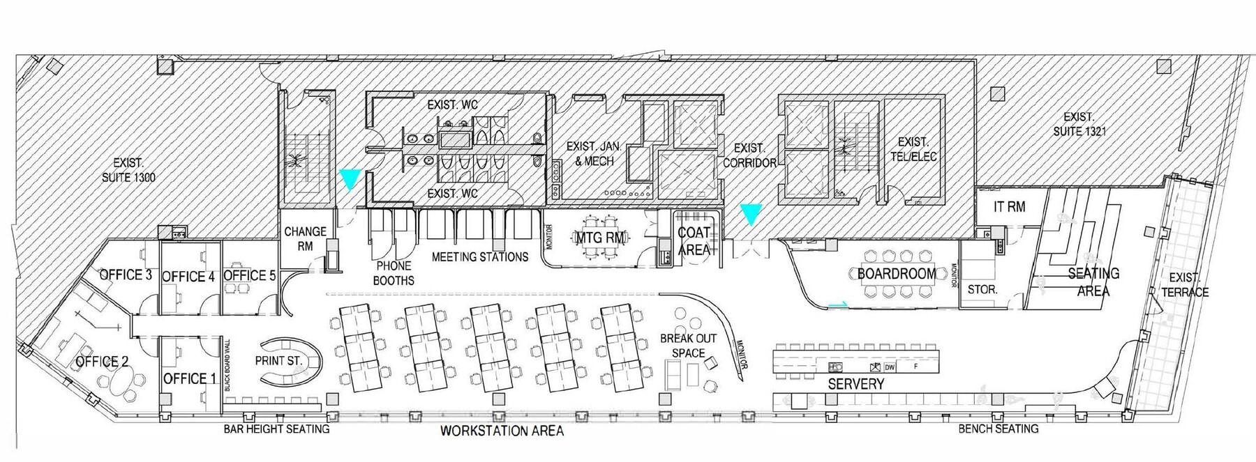 130 Queens Quay E, Toronto, ON M5A 0P6 - Unit 1314-1324 - - Floor Plan - Image 1 of 13