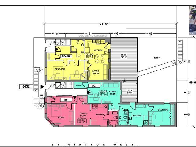 52-56 Rue Saint-Viateur O, Montréal, QC for sale - Floor Plan - Image 3 of 5