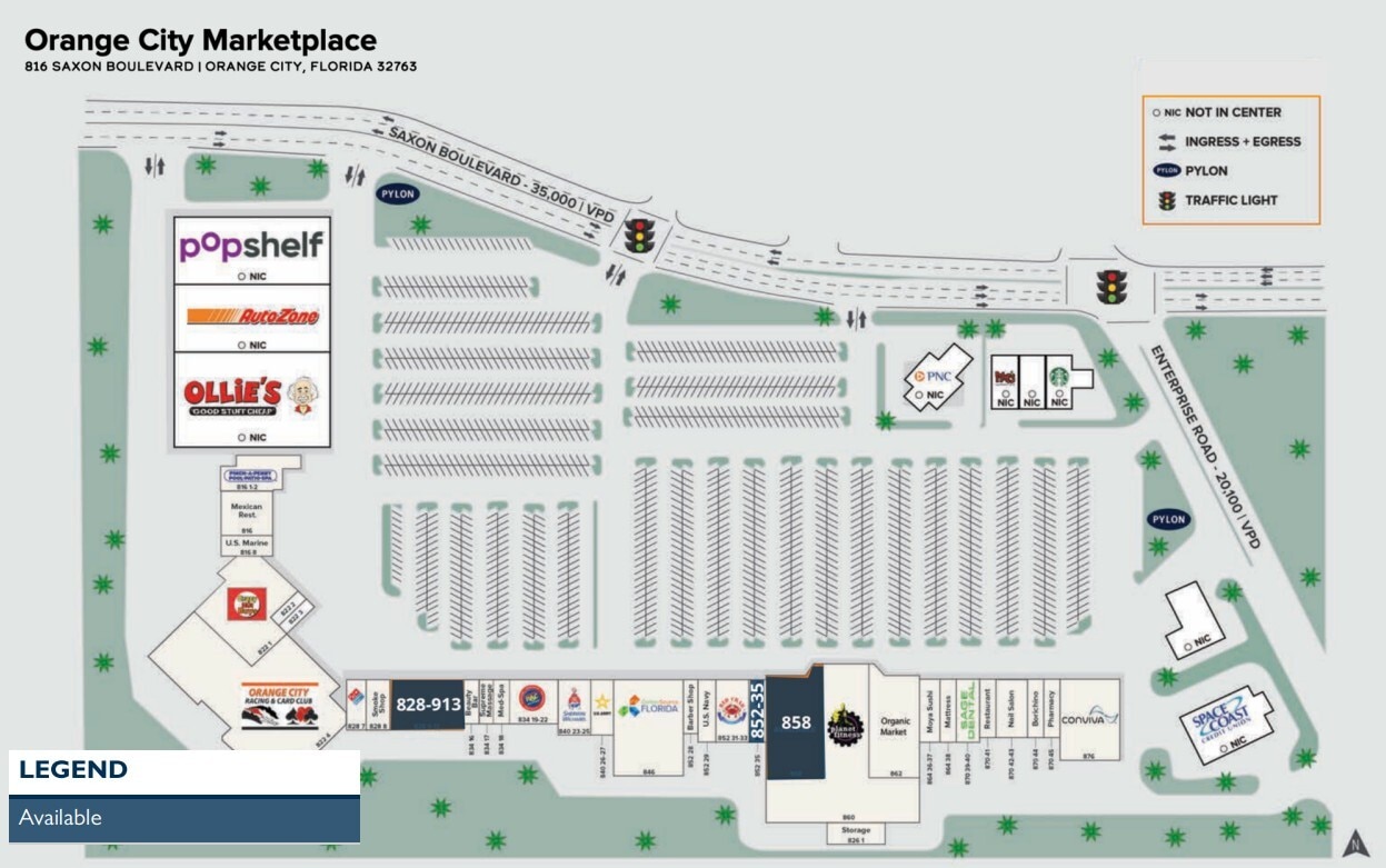 810-890 Saxon Blvd, Orange City, FL for lease Floor Plan- Image 1 of 1
