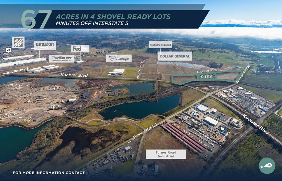 Hwy 22 & Kuebler Blvd, Salem, OR for sale - Aerial - Image 2 of 5