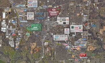 I-35 & Brinker Rd, Denton, TX - Aérien  Vue de la carte