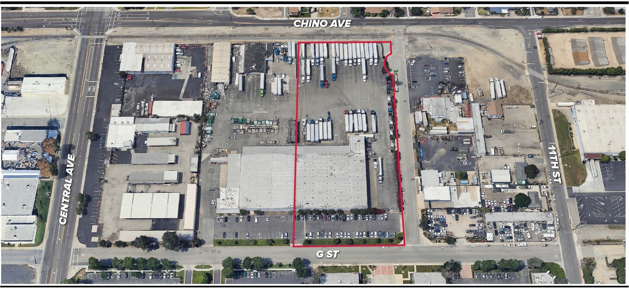 5350-5400 G St, Chino, CA for lease Aerial- Image 1 of 1