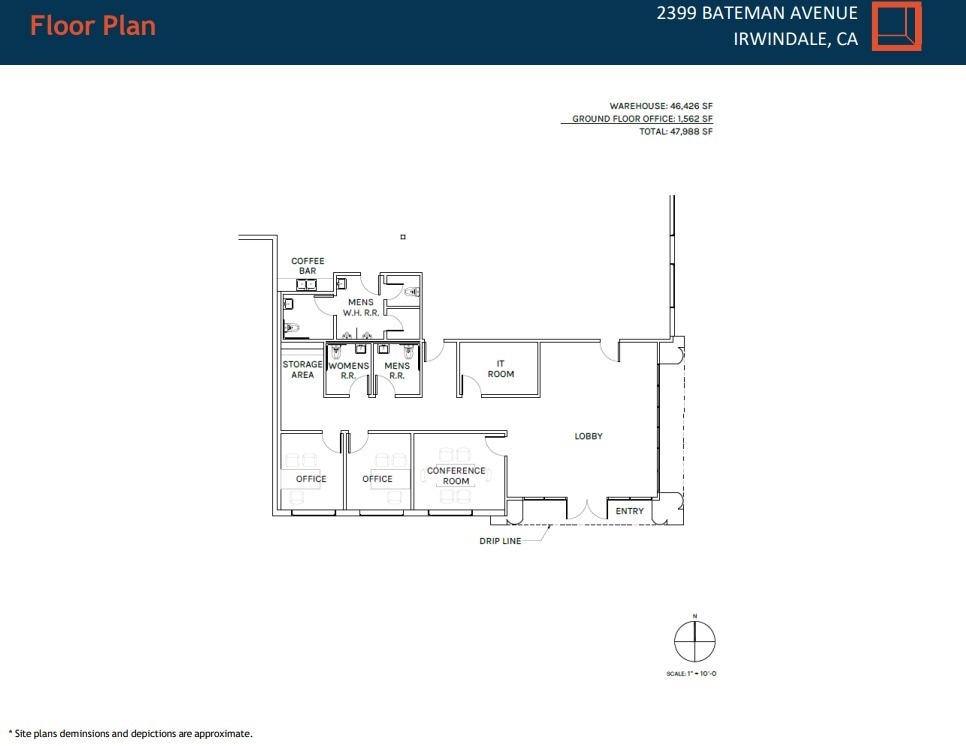 2399 Bateman Ave, Duarte, CA à louer Plan d’étage- Image 1 de 1