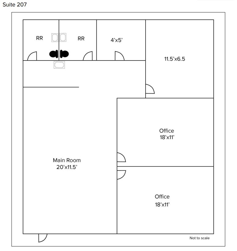 6904-6920 Spring Valley Dr, Holland, OH 43528 - Unit 207-209 -  - Floor Plan - Image 1 of 2