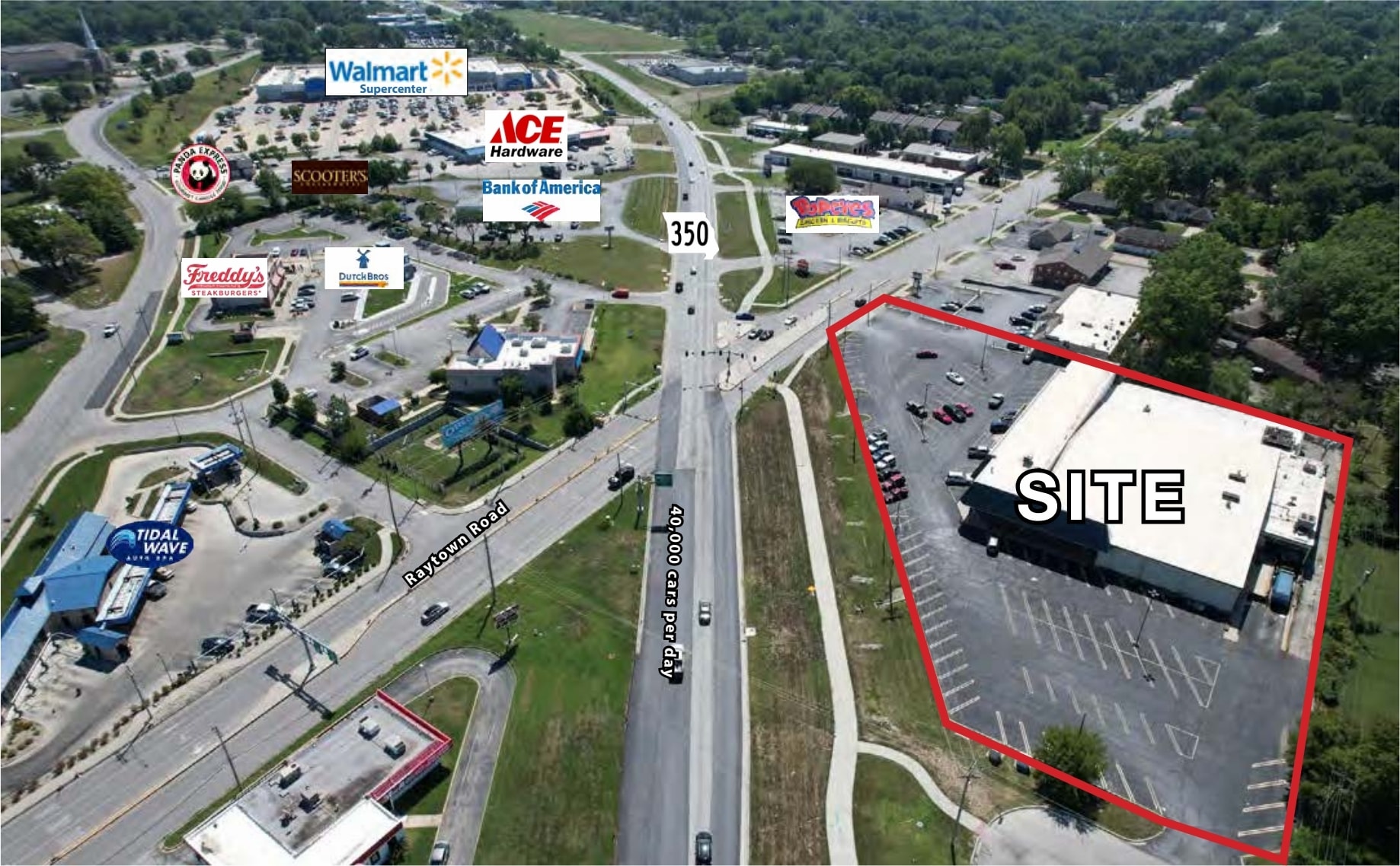 7506 Raytown Rd, Kansas City, MO for lease Aerial- Image 1 of 7