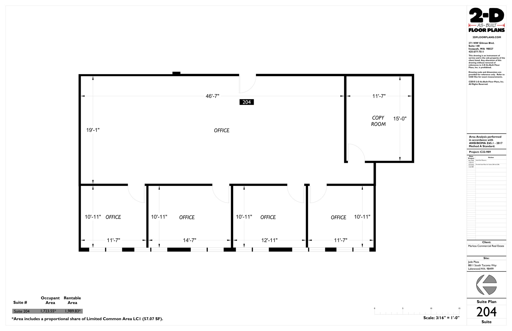 8811 S Tacoma Way, Tacoma, WA à louer Plan de site- Image 1 de 1